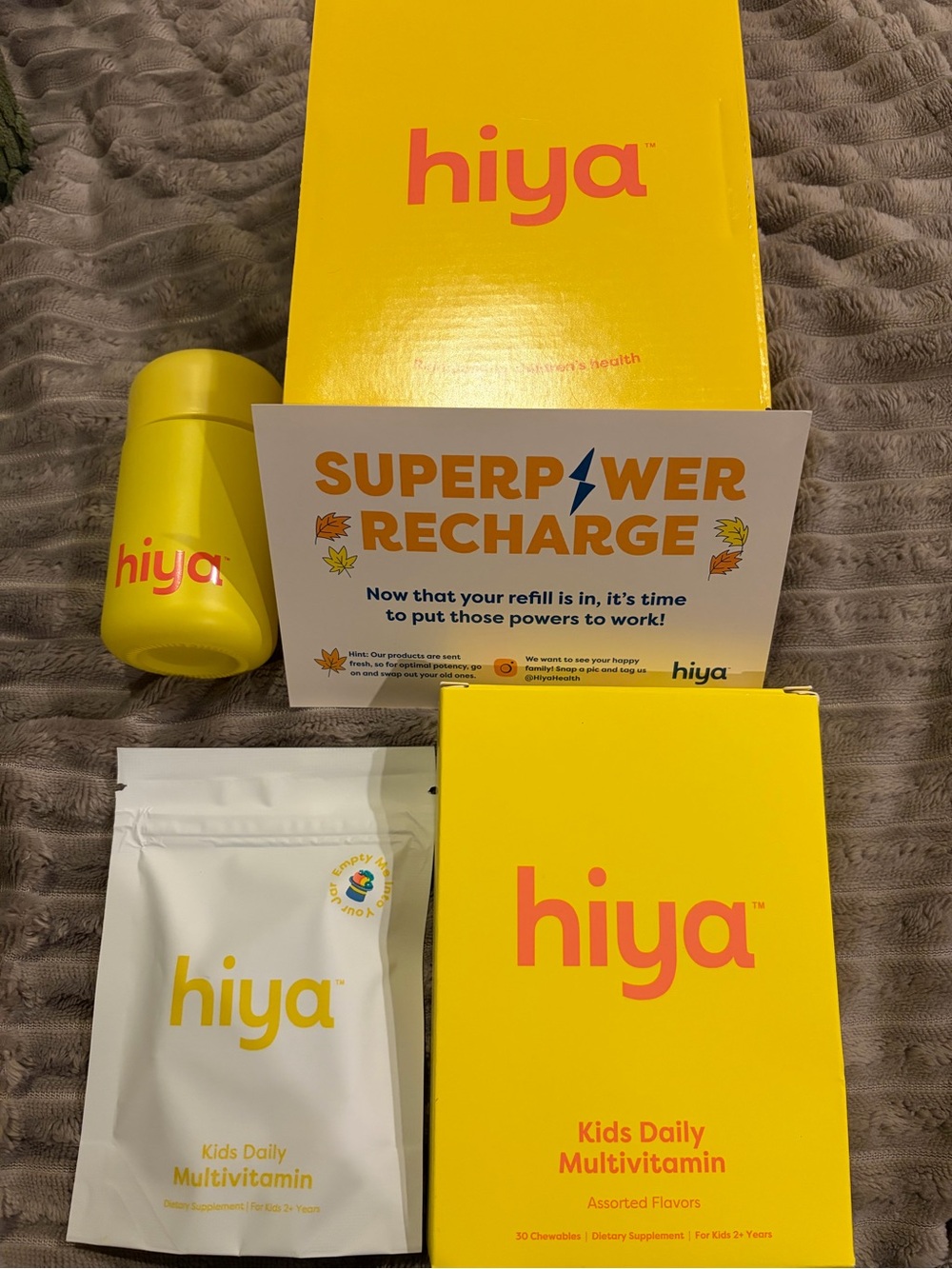 hiya Kids Daily Multivitamin - Yellow Packaging